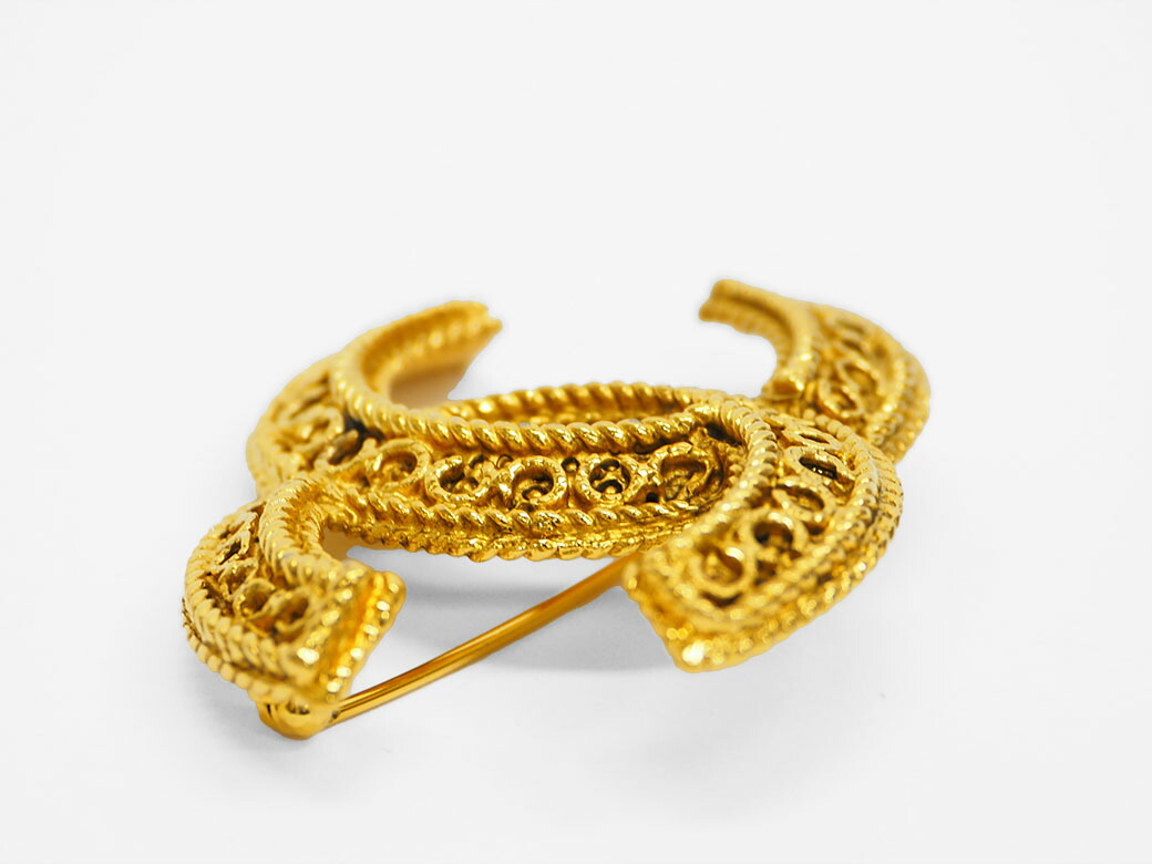 楽天市場】シャネル CHANEL ブローチ ヴィンテージ ココ ゴールド