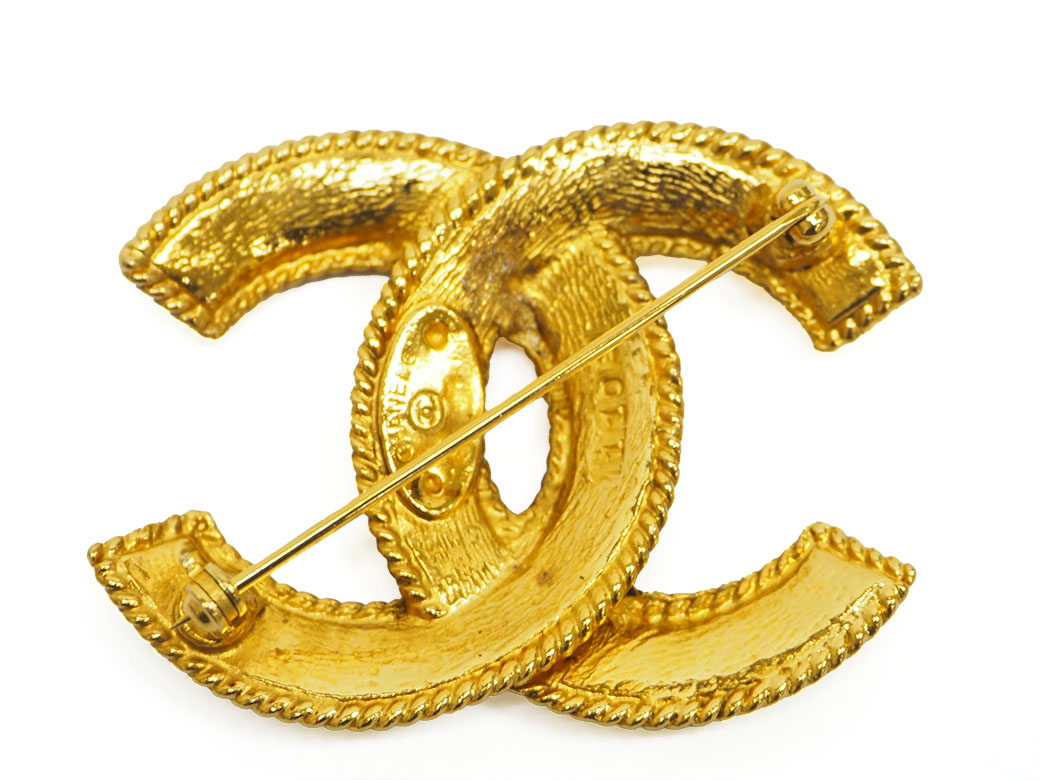 楽天市場】シャネル CHANEL ブローチ ヴィンテージ ココ ゴールド