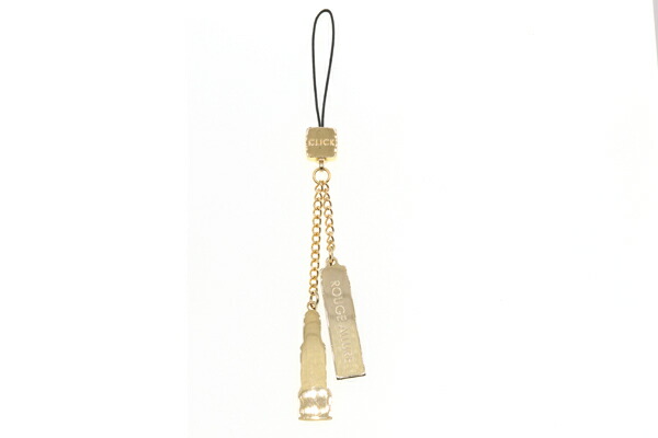 楽天市場】シャネル 携帯ストラップ リップモチーフ ゴールド ブラック