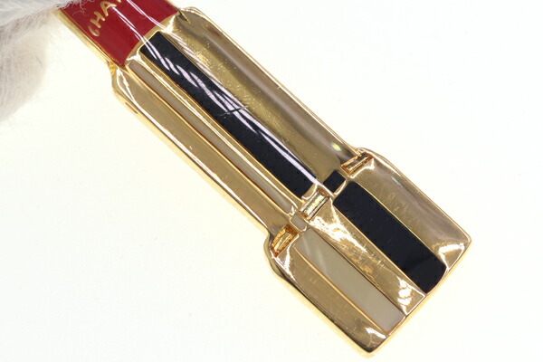 楽天市場】シャネル 携帯ストラップ リップモチーフ ゴールド ブラック