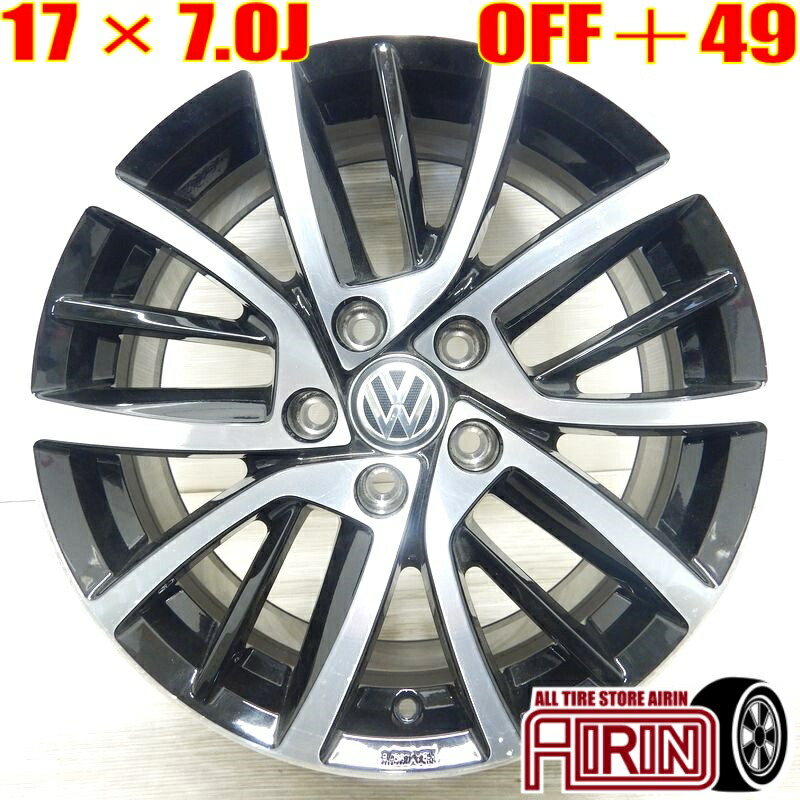 楽天市場】中古 17インチ アルミ フォルクスワーゲン ゴルフ7 純正 1本