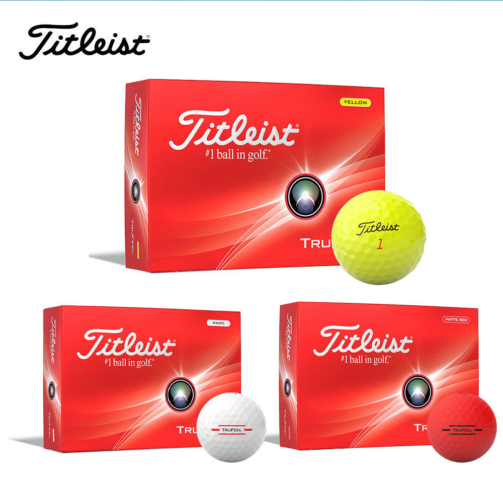 楽天市場】ゴルフボール Titleist TRUFEEL 1ダース 12球入り