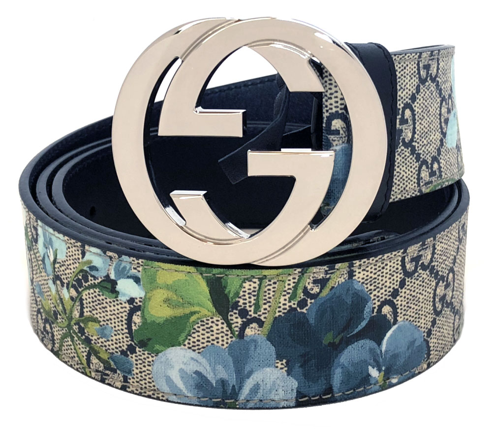 GUCCI トラと花のプリント ベルト GUCCI トラと花のプリント ベルト