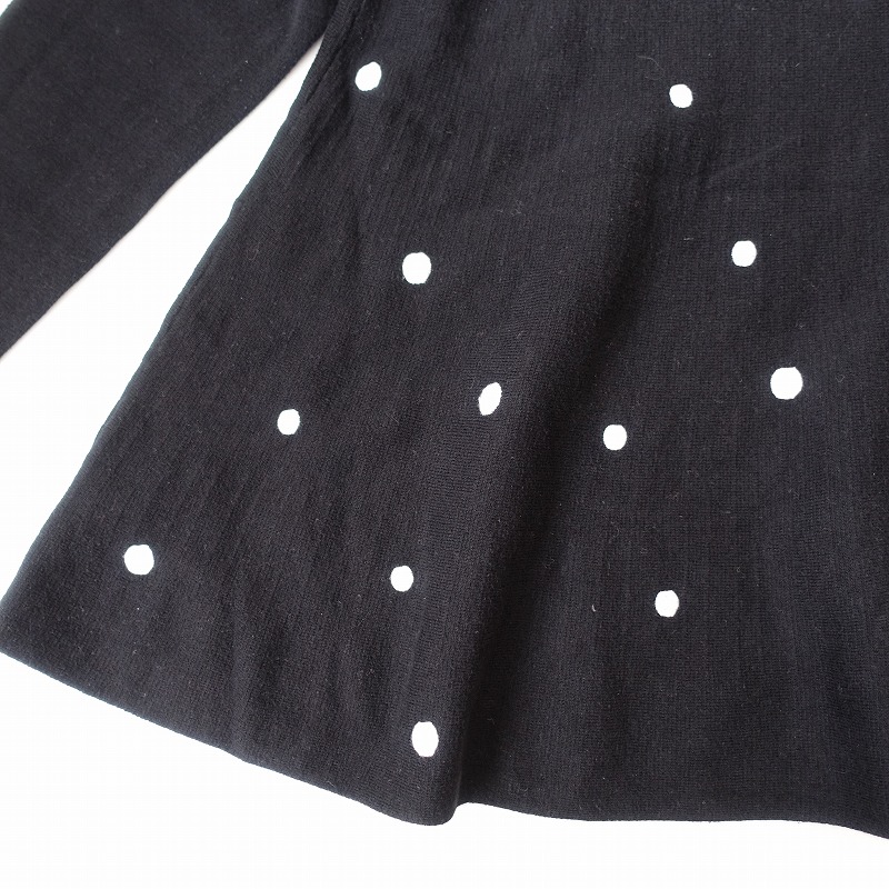 楽天市場】ビアズリー BEARDSLEY ドット刺繍コットンニットフレアプル