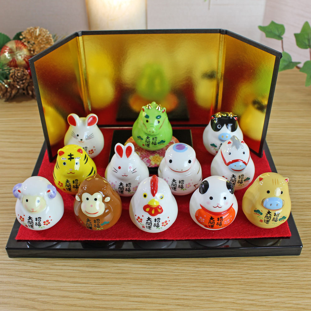 楽天市場】お正月飾り 置物(おきあがり 十二支飾り SK-5-131)干支の