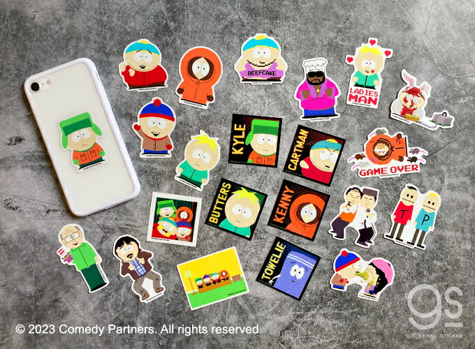 楽天市場】【全6種セット】 SOUTH PARK スクエアステッカー大人買い