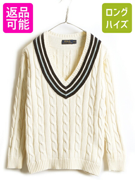 楽天市場】□ POLO ポロ ラルフローレン Vネック コットン チルデン