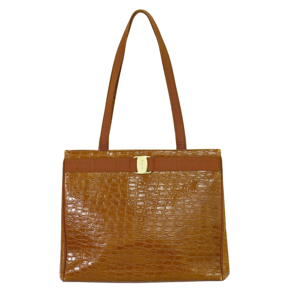 楽天市場】クロコ 型押し（ブランドフェラガモ）（レディースバッグ