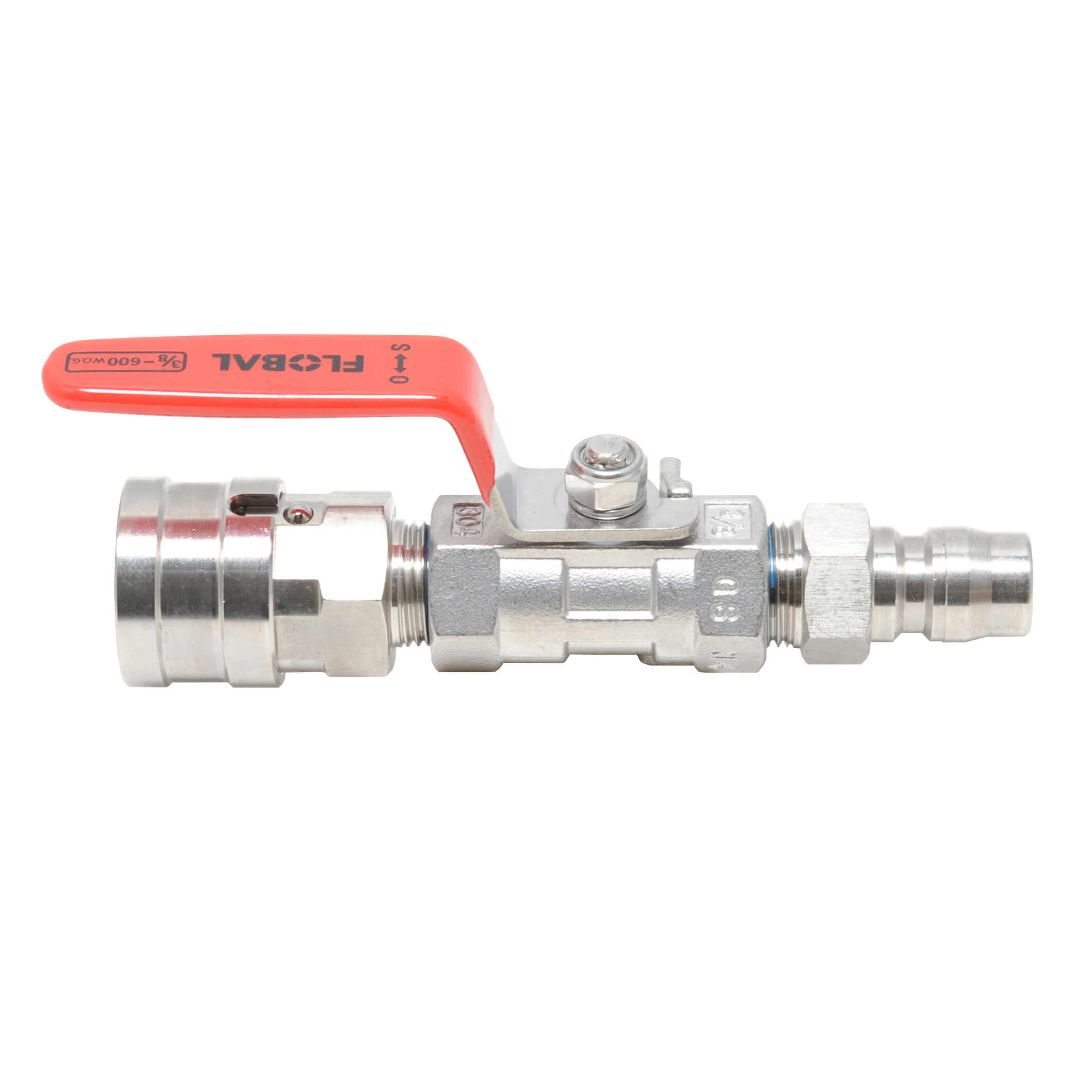 楽天市場】カプラ付きバルブ（3/8ワンタッチカプラー仕様） : ホース屋