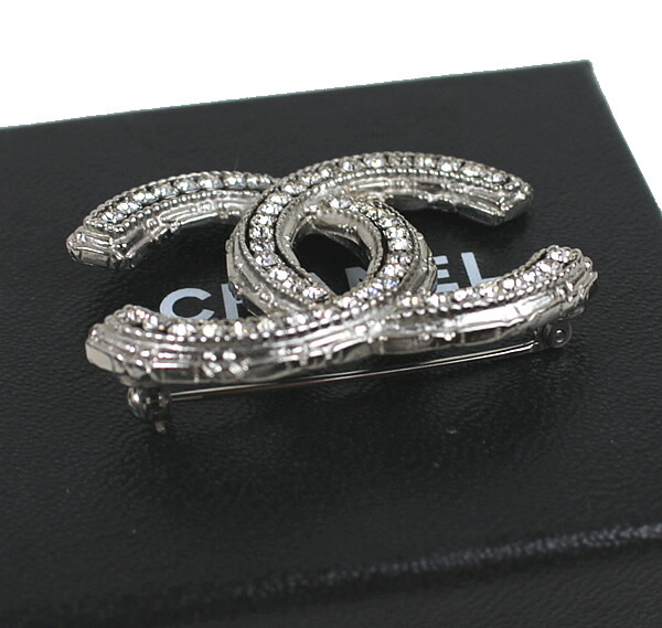 楽天市場】シャネル ブローチ CHANEL ココマーク シルバー ライン