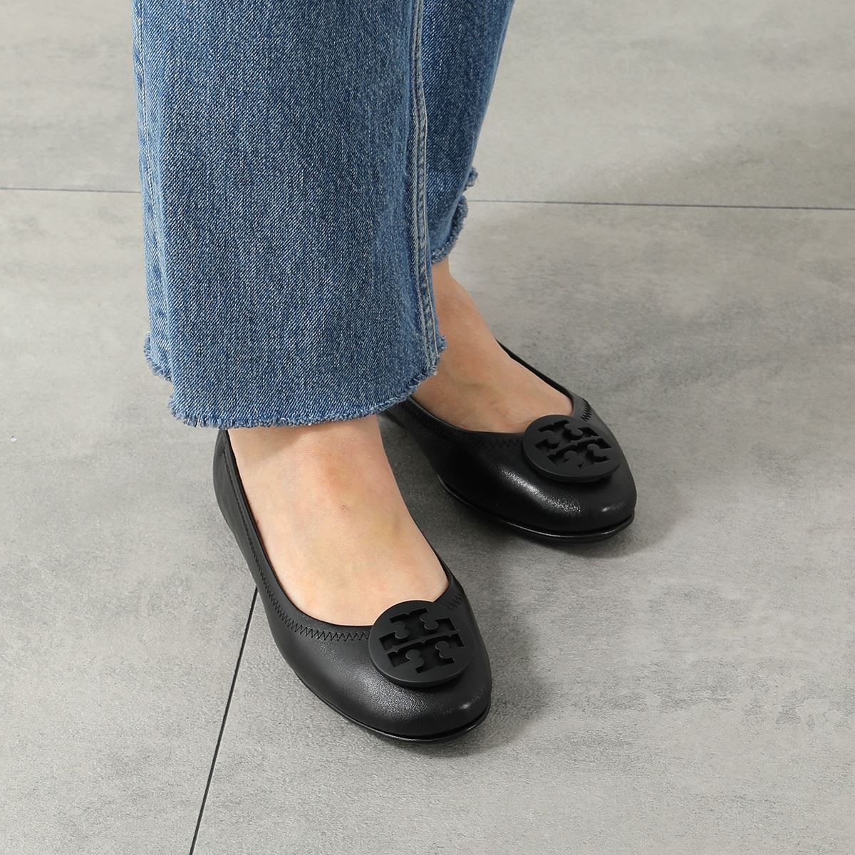 楽天市場】TORY BURCH トリーバーチ フラットパンプス MINNIE TRAVEL