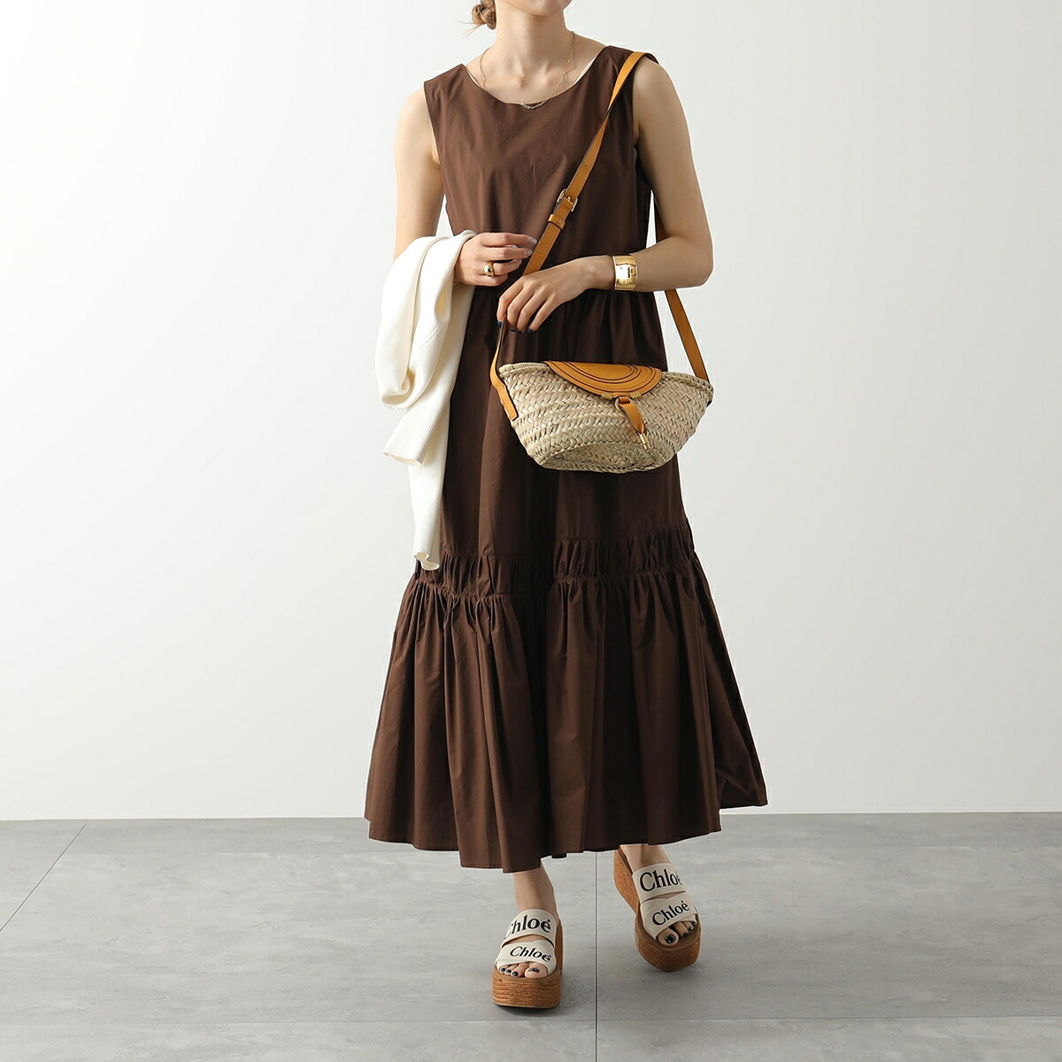 楽天市場】Chloe クロエ かごバッグ MARCIE マーシー CHC22SS729G58