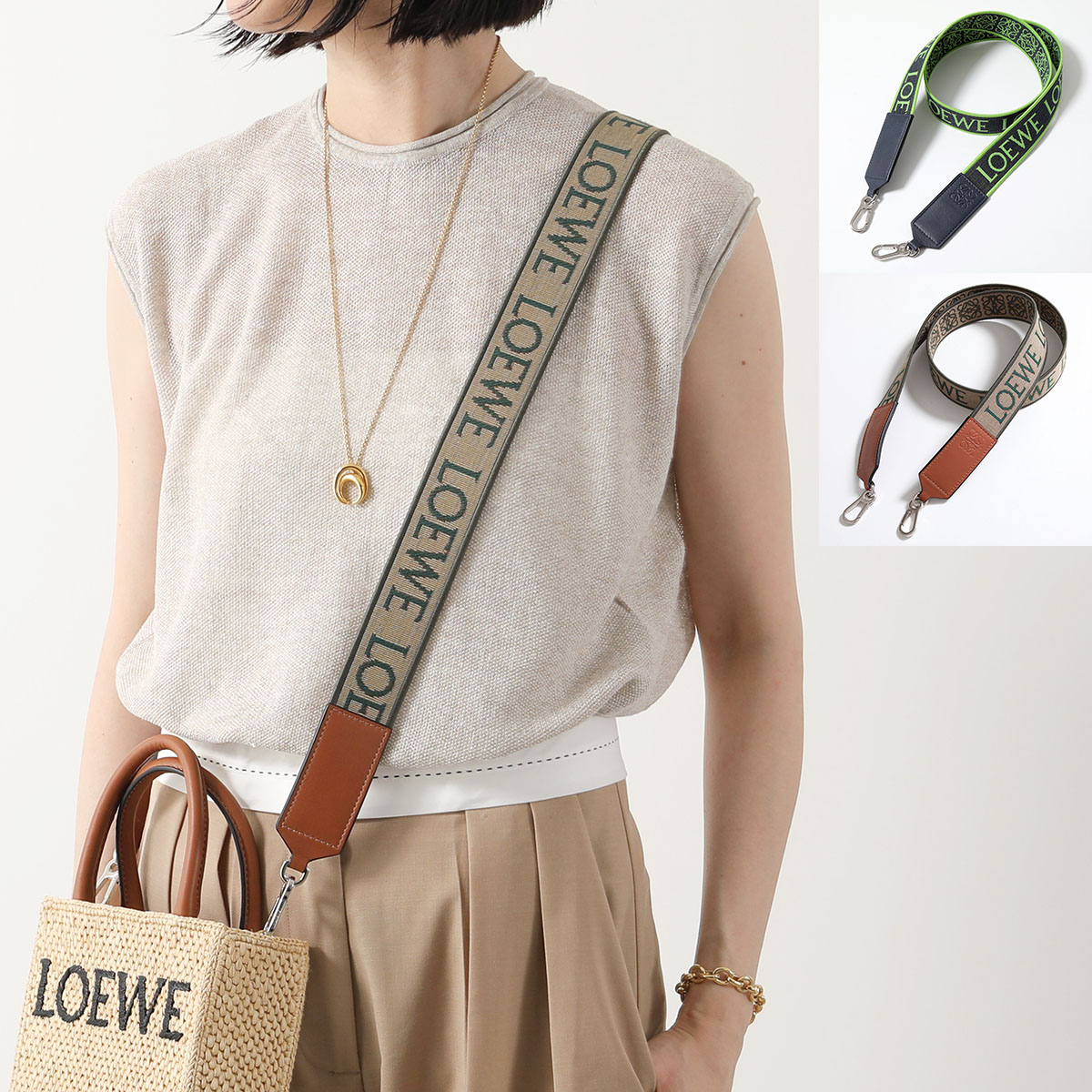 楽天市場】LOEWE ロエベ ショルダーベルト ANAGRAM STRAP アナグラム