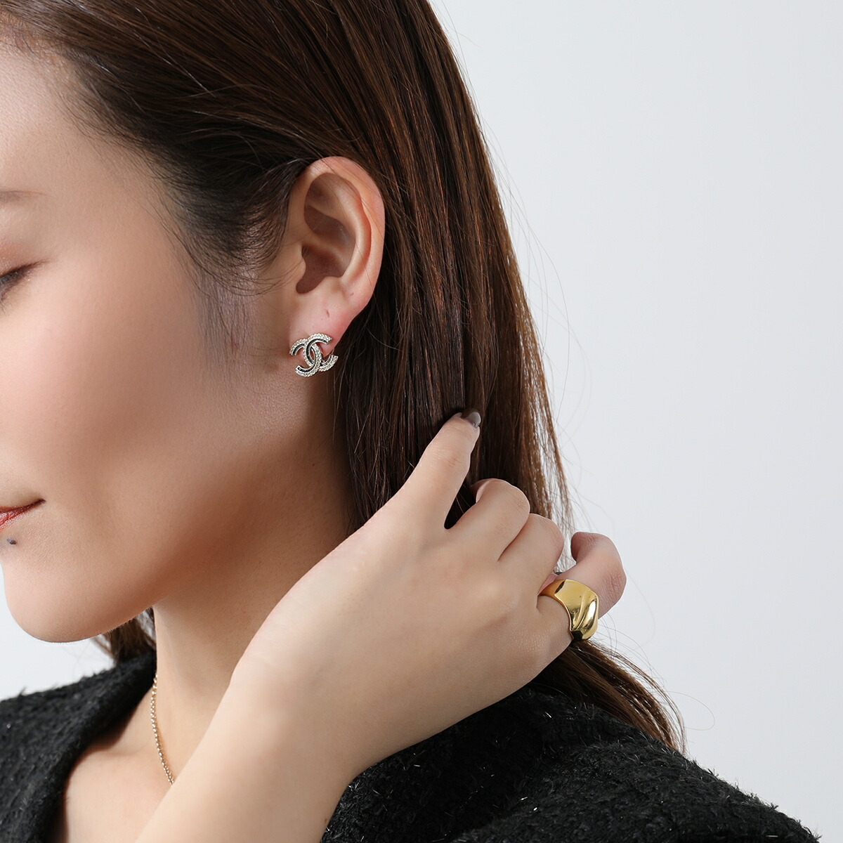 楽天市場】CHANEL シャネル ピアス ABG410 B21903 レディース ココ