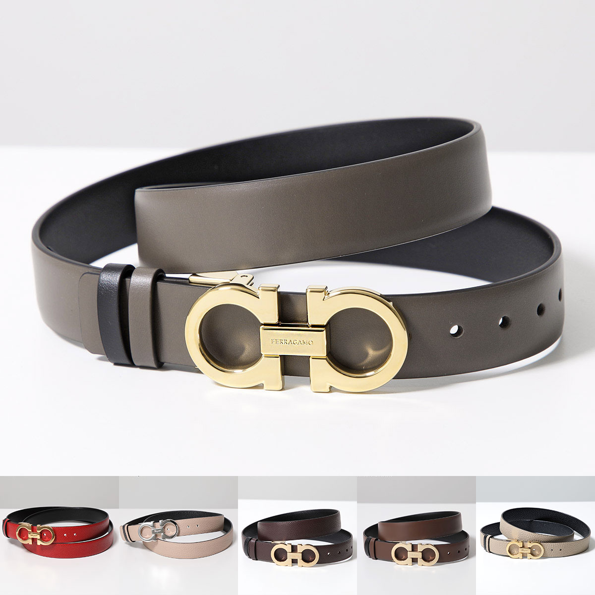 楽天市場】フェラガモ ベルト（リバーシブル） ダブルガンチーニの通販