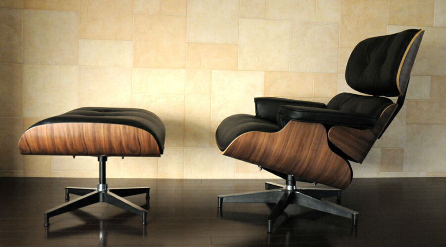 楽天市場】イームズラウンジチェア オットマンセット PUレザー仕様 色