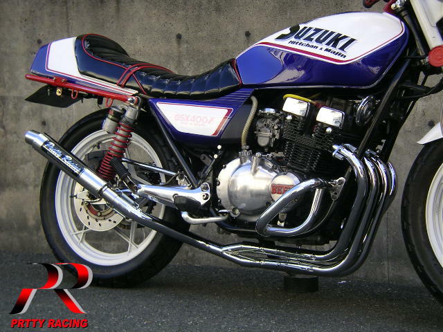 楽天市場】SUZUKI GSX400FS 分割式 42.7π (極タイプ1) PRETTY管 メッキ