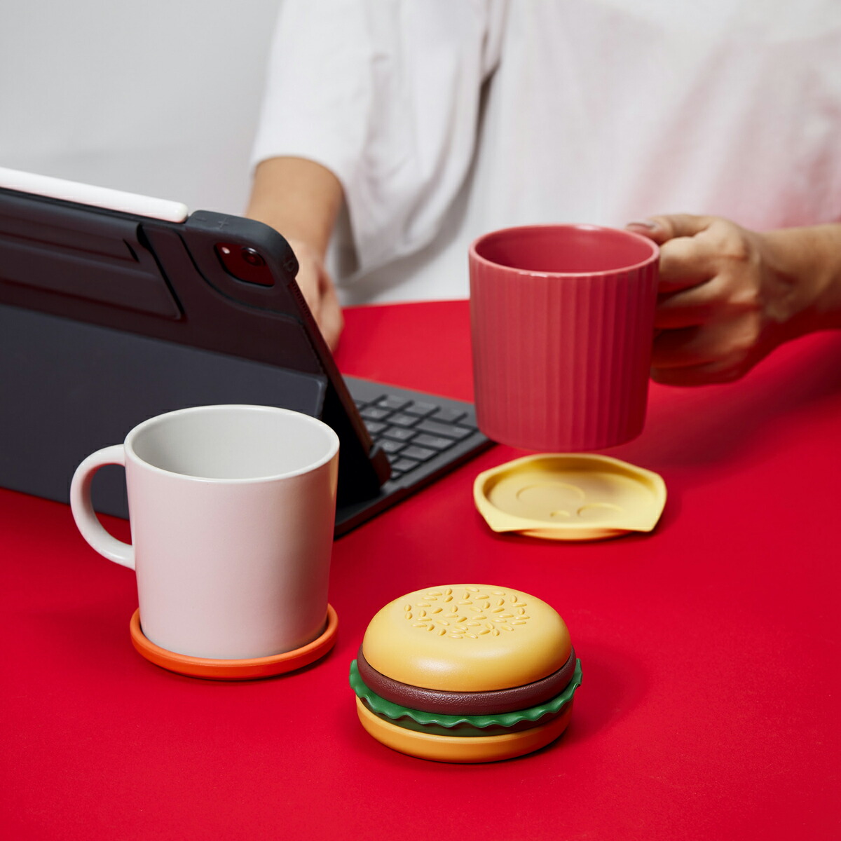 楽天市場】【Niknax】The Burger Coaster / コースター ハンバーガー型