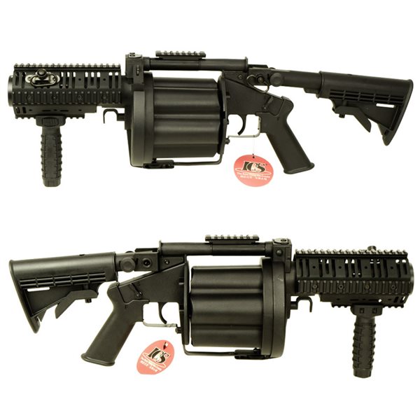 楽天市場】ICS MGL140 タイプ リボルバー グレネードランチャー メタル