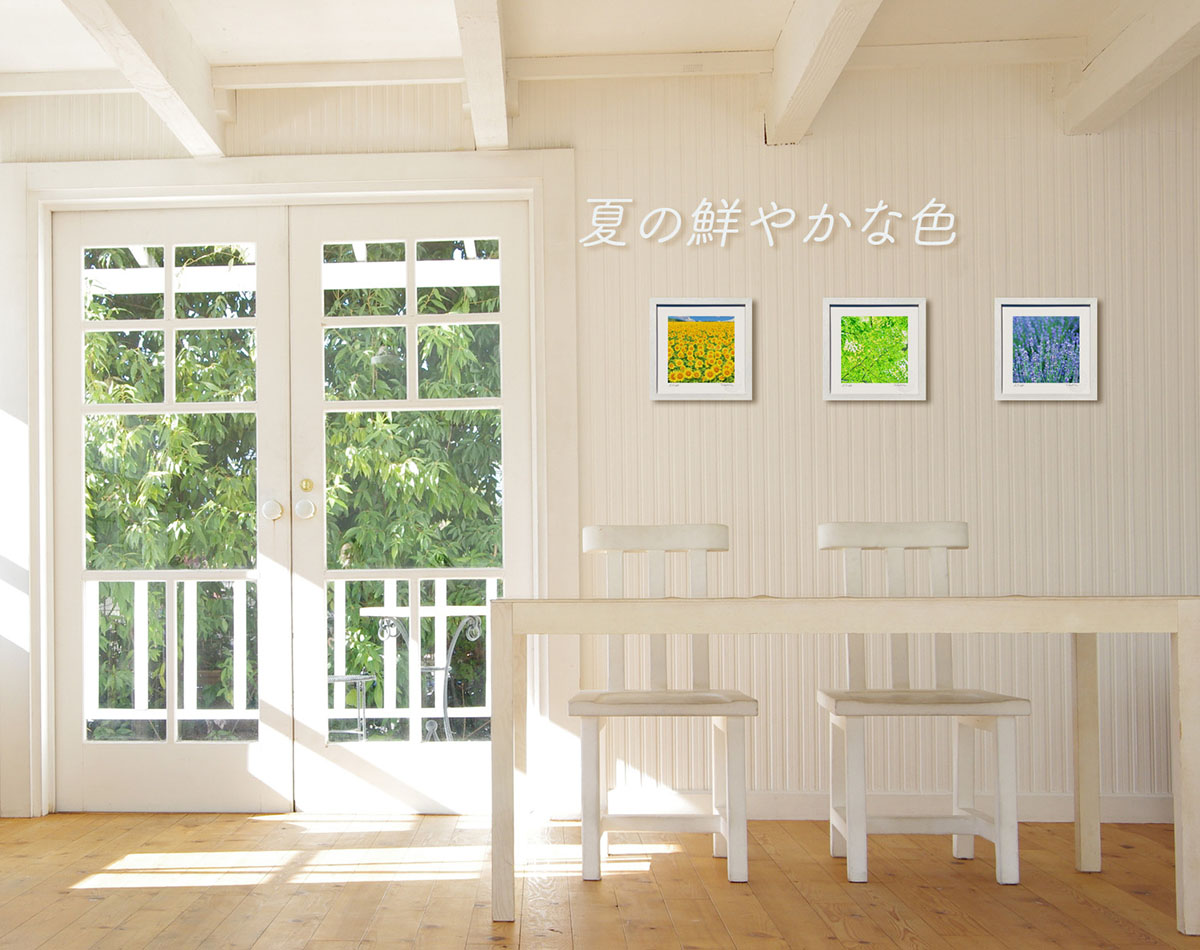 楽天市場】【スーパーSALE半額】版画 絵画 ひまわり畑 インテリア 額