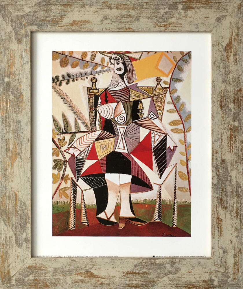 楽天市場】名画アートフレーム 庭に座る女 パブロ・ピカソ(Pablo