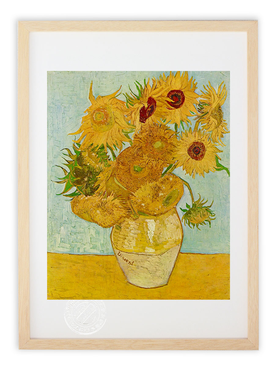 楽天市場】【スーパーSALE半額】版画 絵画 名画 ひまわり(1888) フィン