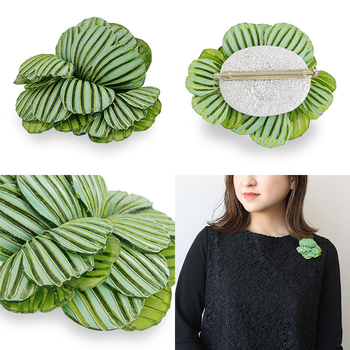 楽天市場】ABISTE 【WEB限定】 フランス製花びらモチーフブローチ