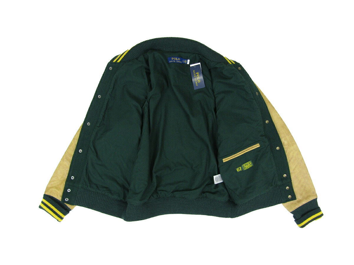 楽天市場】ポロ ラルフローレン メンズ レザー切替 スタジアム