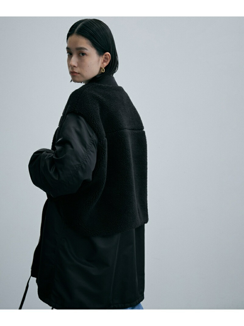 楽天市場】《ドラマ着用》【サステナブル】MA-1ボアリバーシブルコート