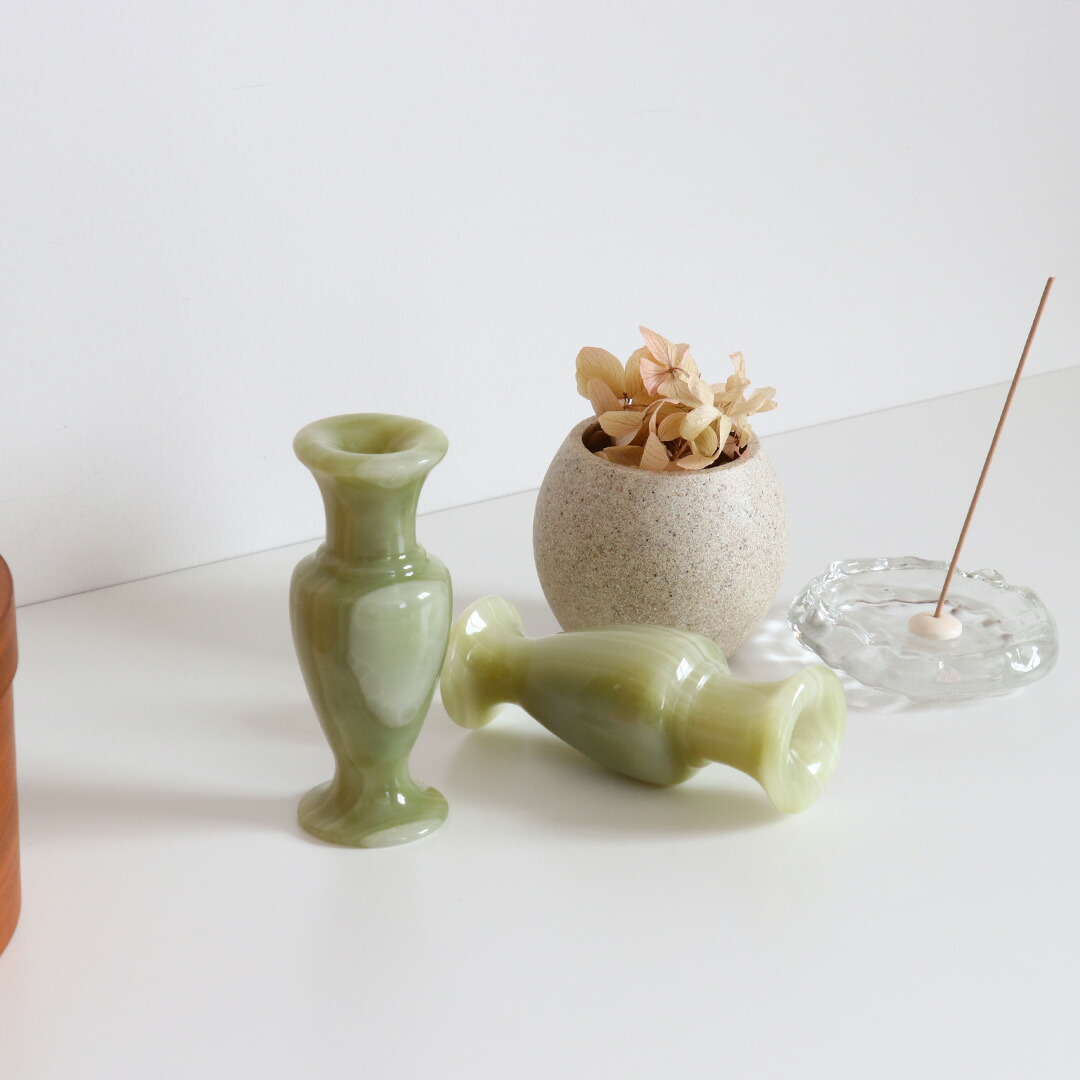 楽天市場】天然石 フラワーベース ジェイド 翡翠 ヒスイ ストーン 花瓶