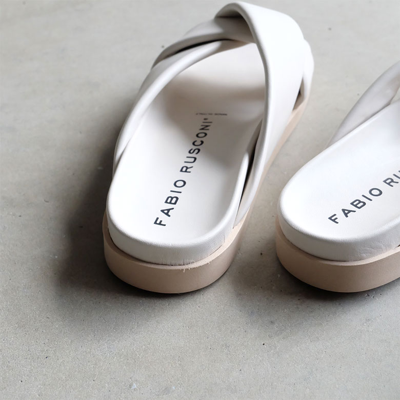 楽天市場】FABIO RUSCONI ファビオルスコーニ 厚底 フラット サンダル