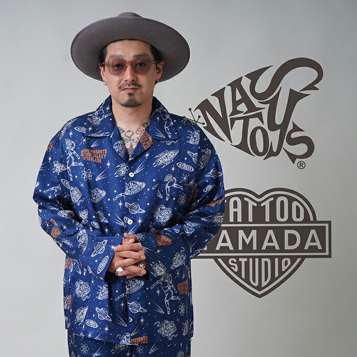 楽天市場】NT × TATTOO STUDIO YAMADA「GALAXY TATTOO FLASH OPEN L/S