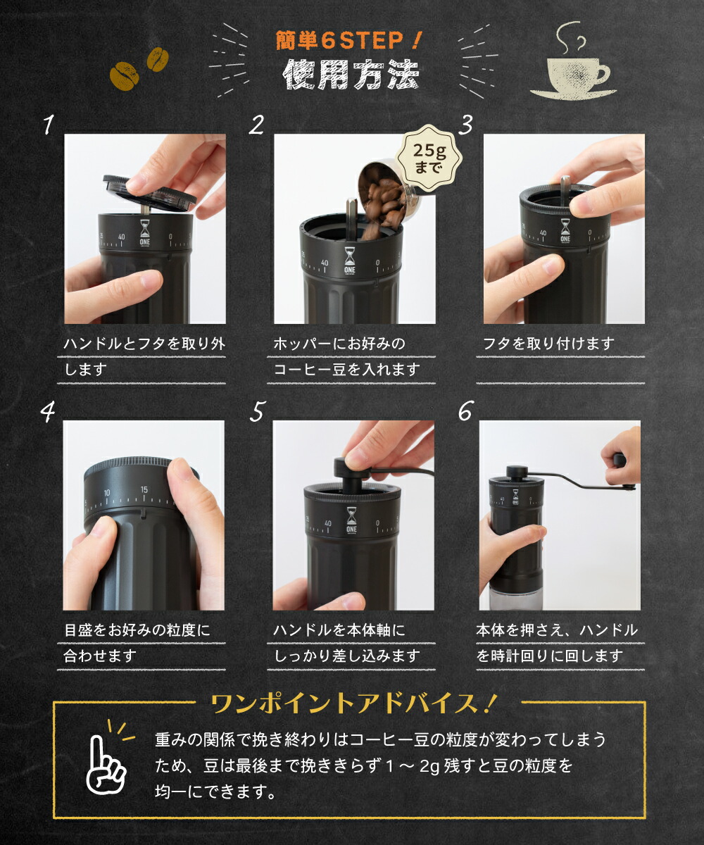 楽天市場】LINCS【特典付き♪挽くを楽しむ】 コーヒーミル 手動 手挽き