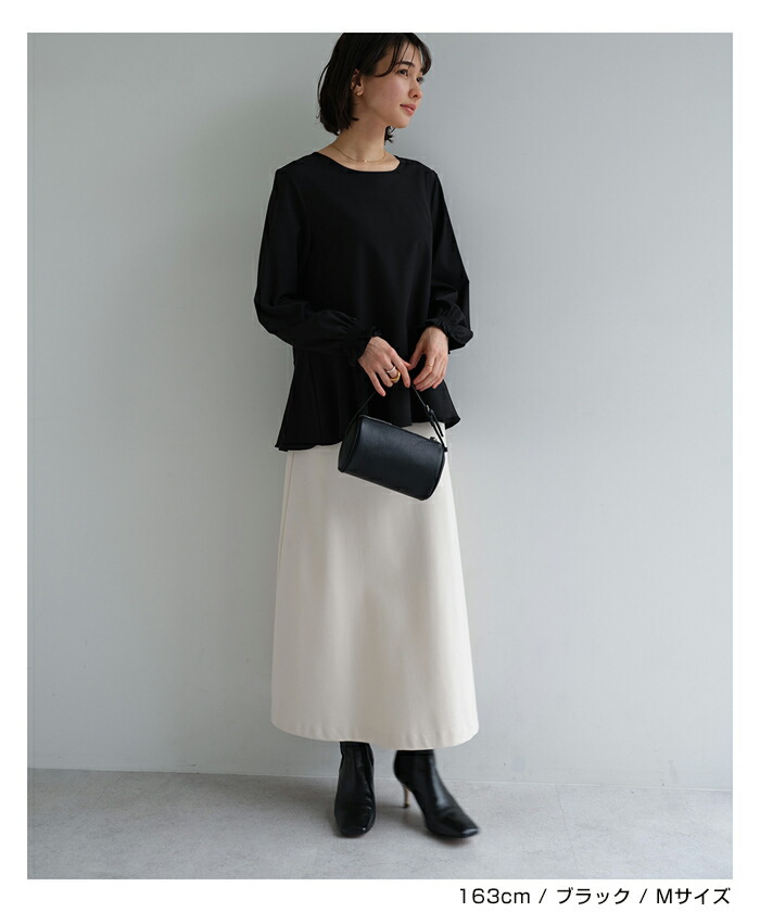 楽天市場】evernavy エバーネイビー ペプラム ブラウス レディース