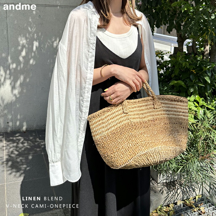 楽天市場】キャミソール ワンピース リネン レーヨン キャミワンピース