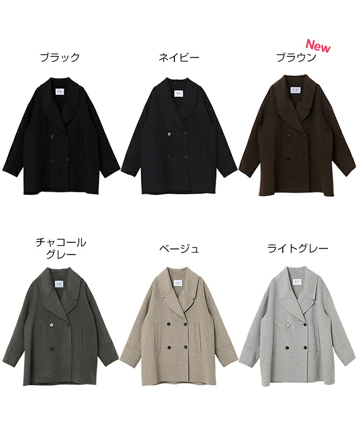 楽天市場】evernavy エバーネイビー リバー ピーコート レディース