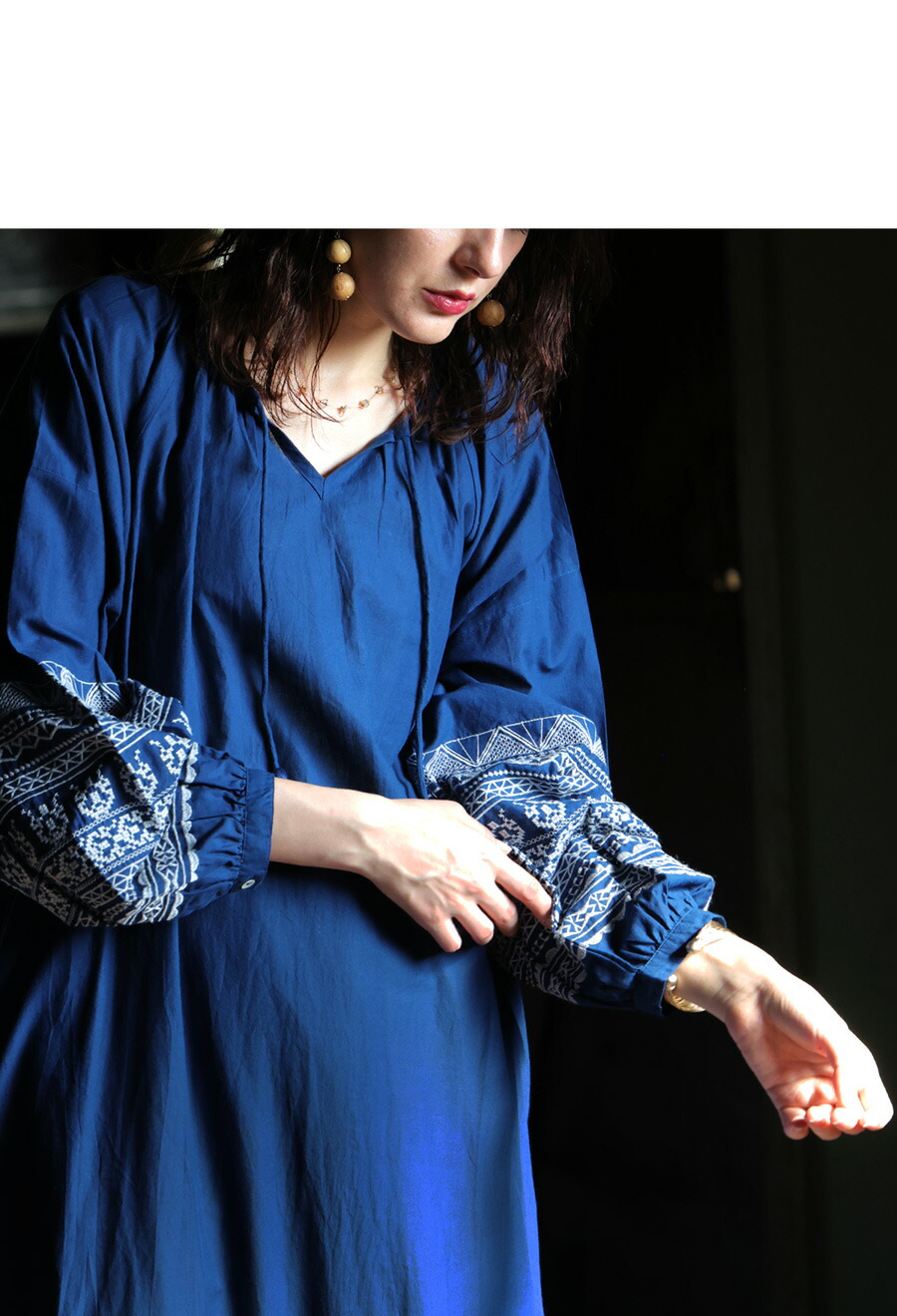 楽天市場】刺繍ワンピース レディース ワンピース インド綿 送料無料