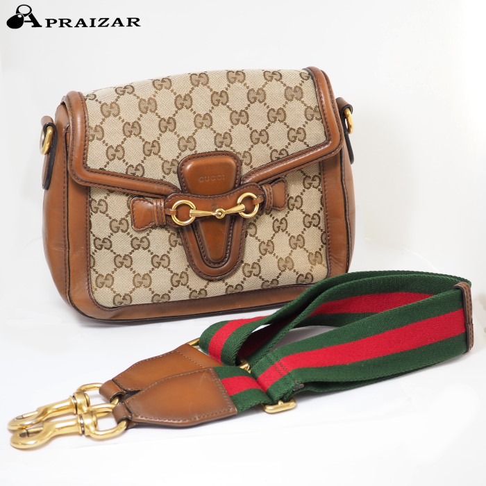 GUCCI ブラウン ショルダーバッグ