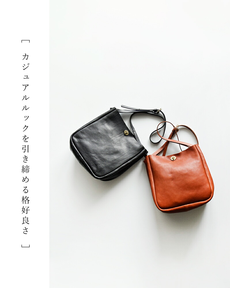 楽天市場】Mimi ミミ レザー ターンロック バケット ショルダーバッグ