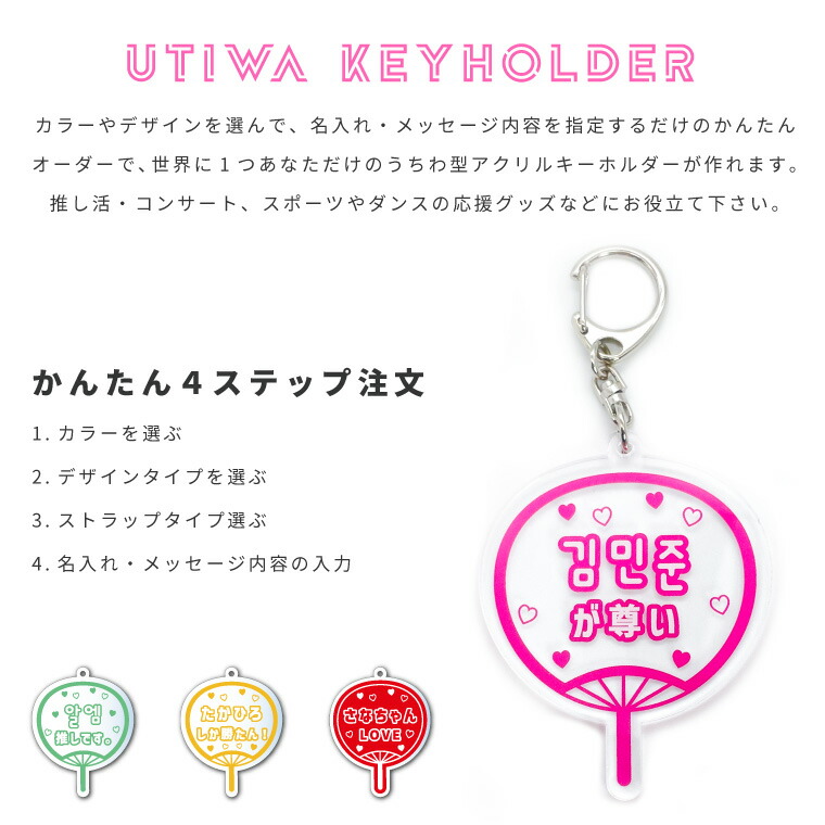 楽天市場】名入れ アクリル キーホルダー アクキー うちわ うちわ型