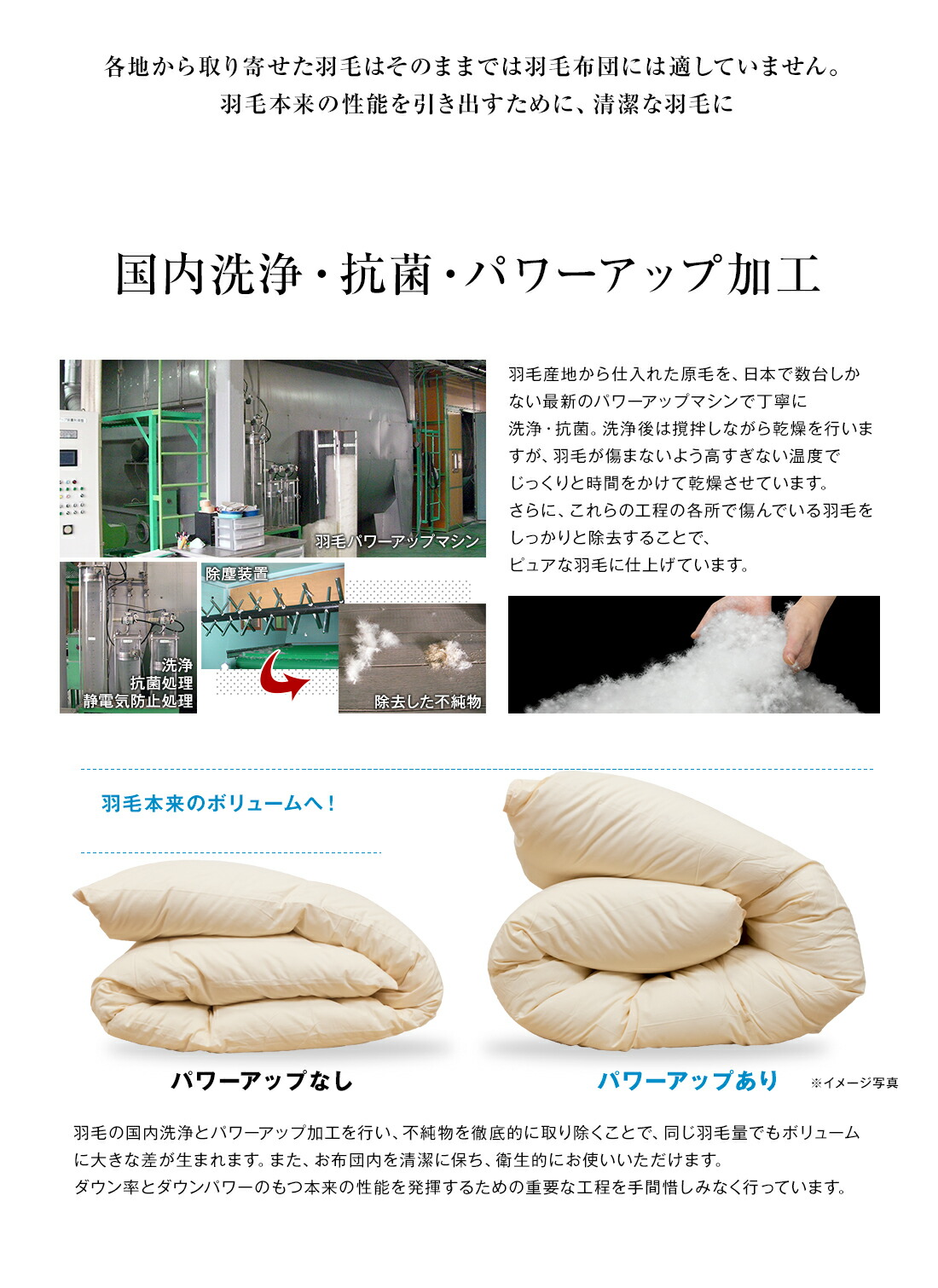 楽天市場】【楽天SS 10%OFF 3/4 20:00開始】日本製 上質 羽毛布団 二層