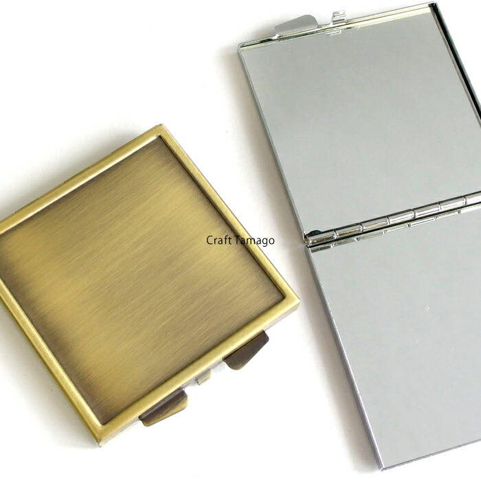 楽天市場】【お値下げ】レジン用土台 コンパクトミラー 四角型 60mm 1