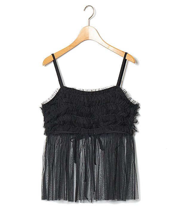 楽天市場】as know as 2WAYチュールキャミ レディース トップス