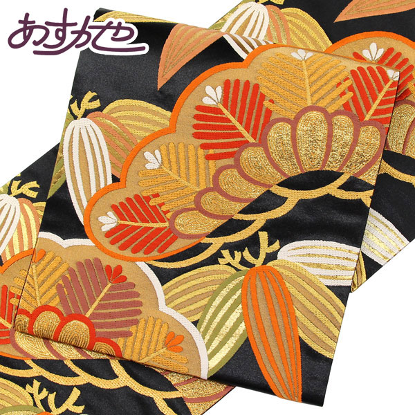 楽天市場】着物 帯 振袖用 西陣ブランド 梅垣 引き箔 袋帯 彩松笹文