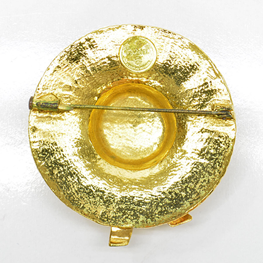 楽天市場】シャネル CHANEL ブローチ 麦わら帽子モチーフ ゴールド