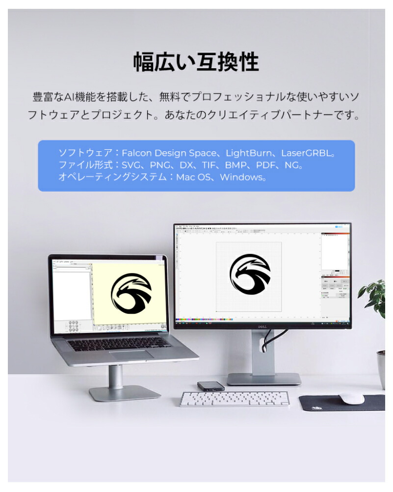 楽天市場】Creality Falcon2-Pro-22W レーザ彫刻機 22W 彫刻範囲