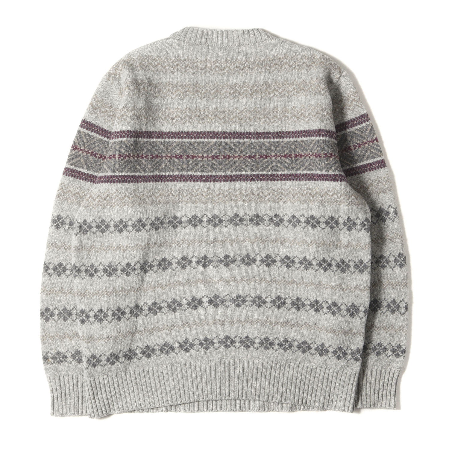 楽天市場】BURBERRY バーバリー ニット サイズ:L ノルディック柄 V