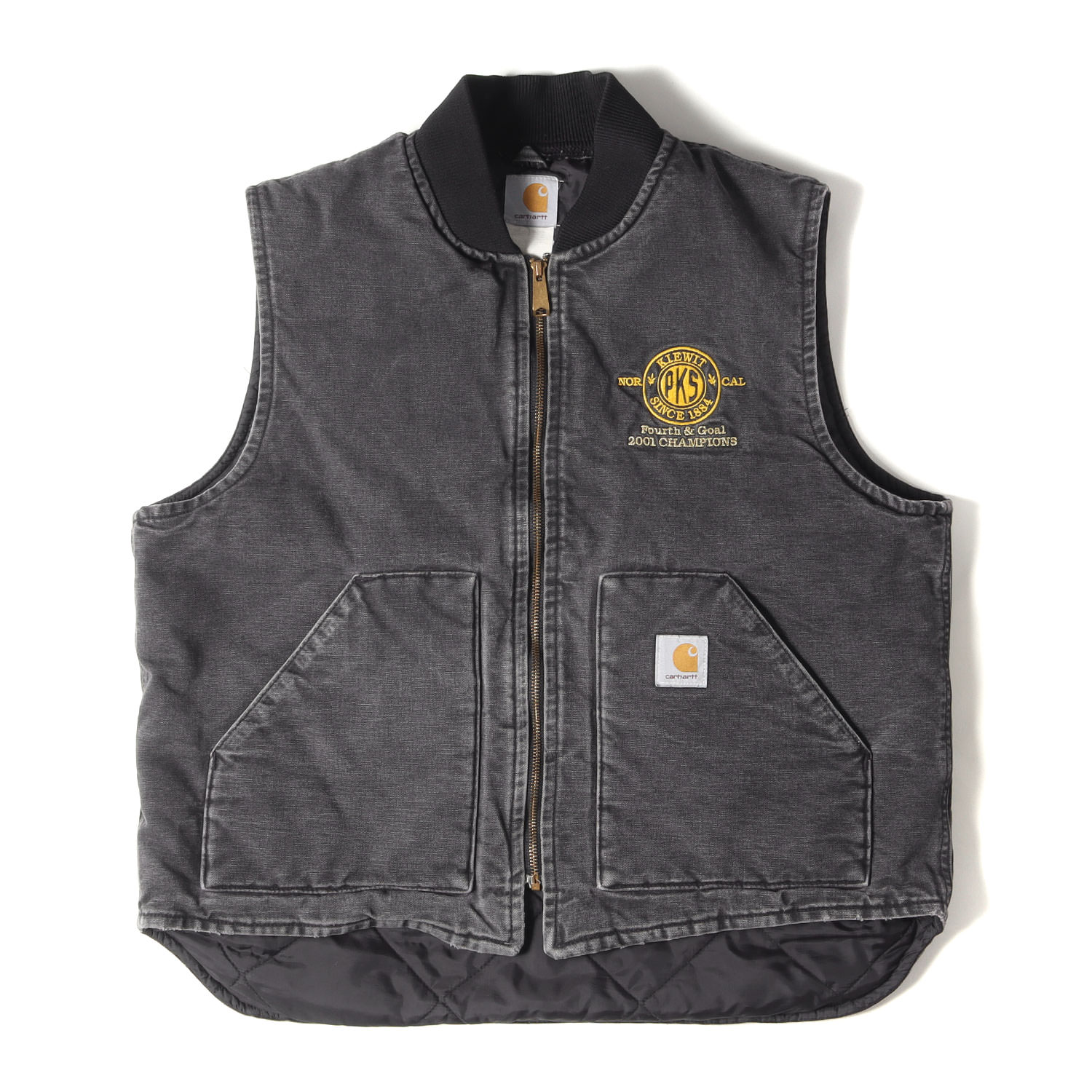 楽天市場】Carhartt カーハート ベスト サイズ:XL 90s 企業ロゴ刺繍