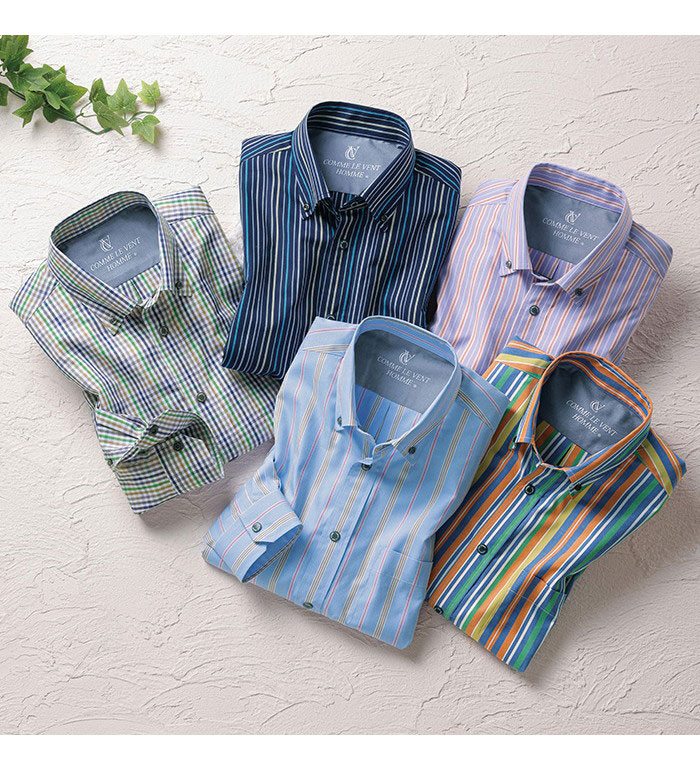 楽天市場】シャツ メンズ ＜コムルヴァン・オム＞毎日快適ソフト