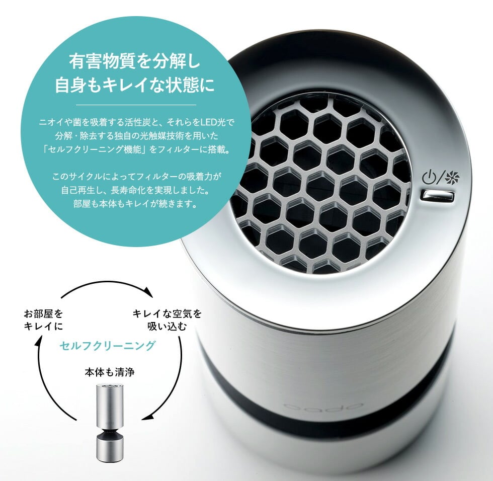 楽天市場】cado カドー 空気清浄機 (車載・小スペース) MP-C20U/ 車用